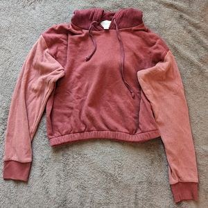 American Eagle Cropped Hoodie Sweatshirt, Size Small